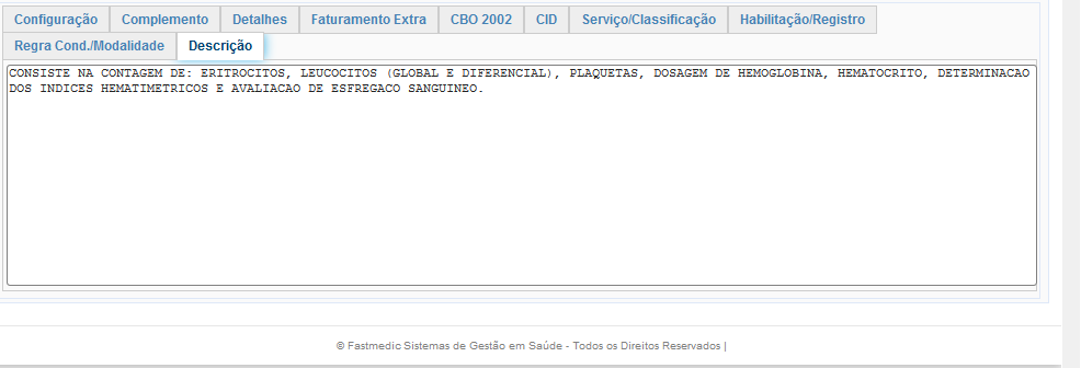 Tabela Unificada SUS